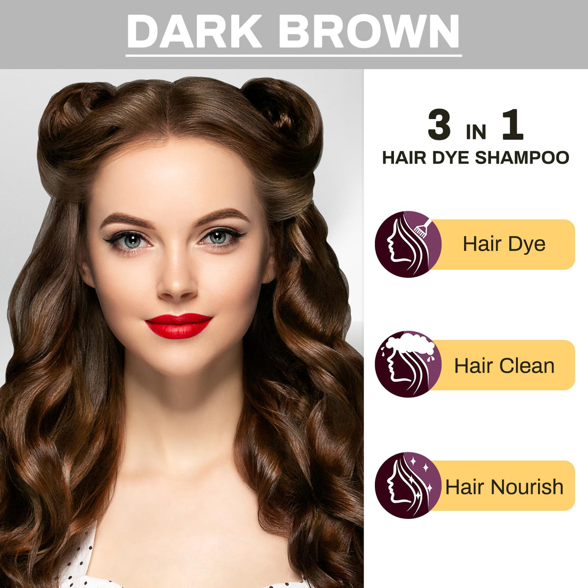 cosmpro in-shower use shown on wet hair for easy application