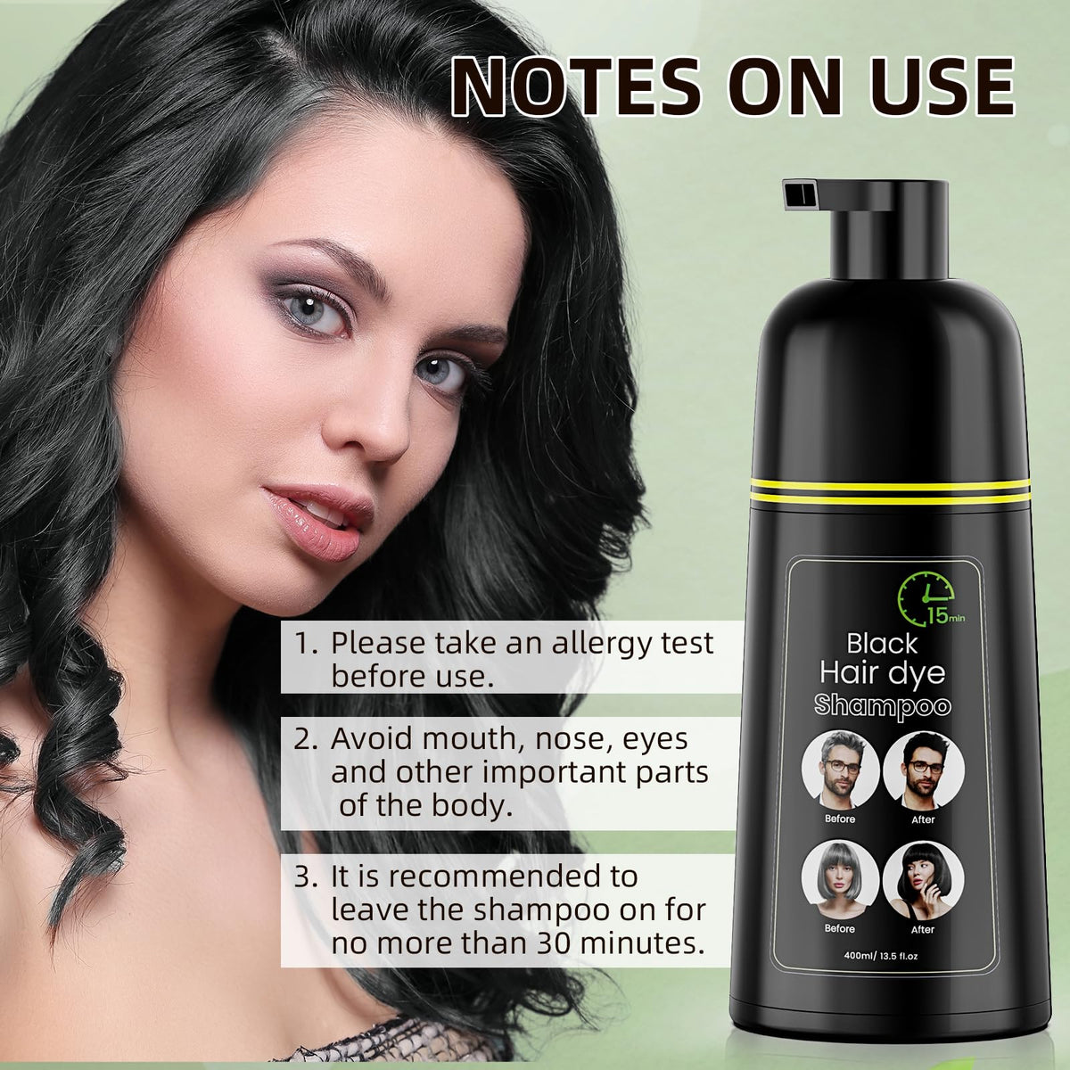 COSMTEK application on hair showing easy at-home use benefit