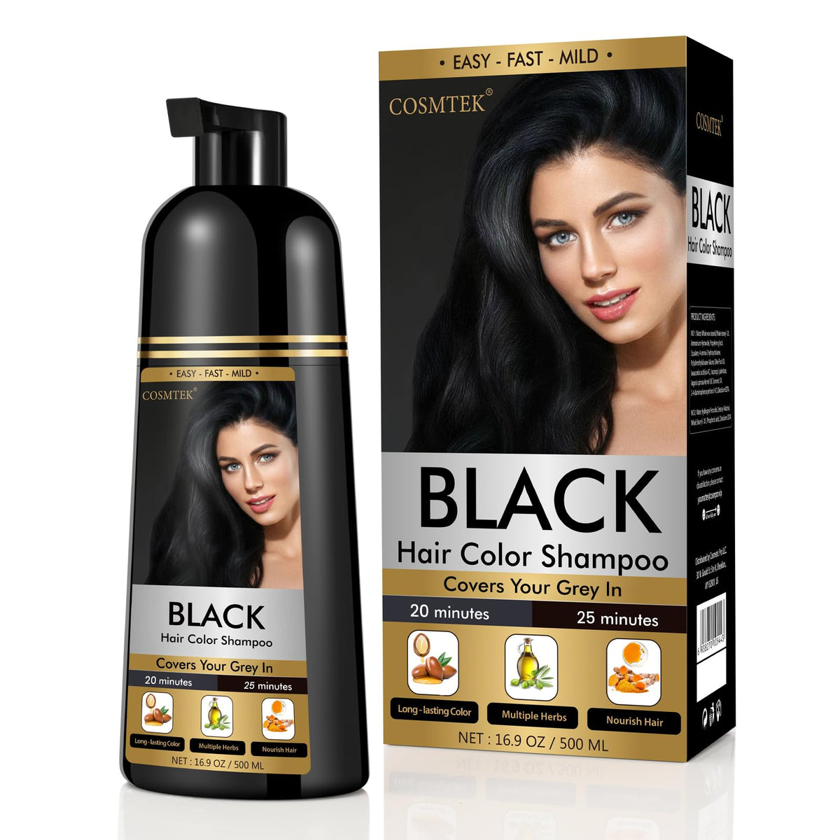 COSMTEK front label showing 500ml bottle and product benefits