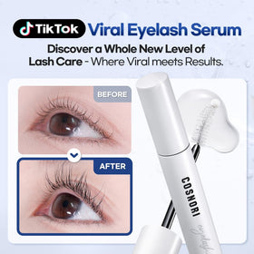 COSNORI clear serum texture close-up showing lightweight hydration