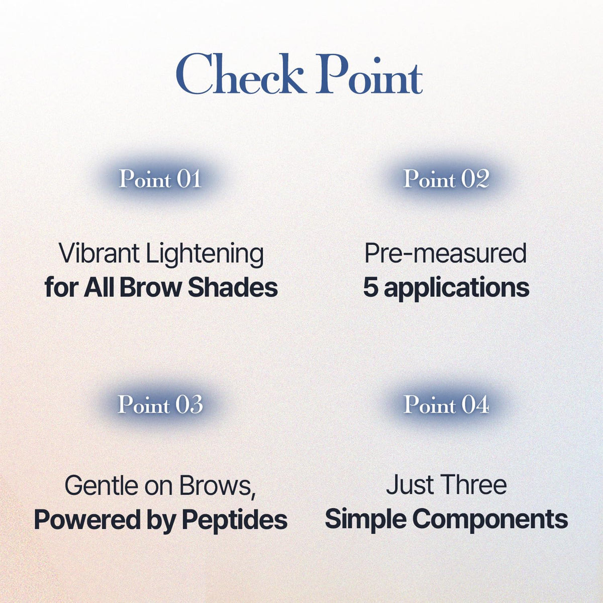Application brush applying COSNORI tint to brows showing precise control benefit