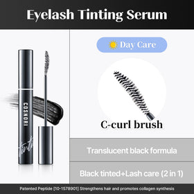 COSNORI applied while using eyelash curler for longer lasting curl