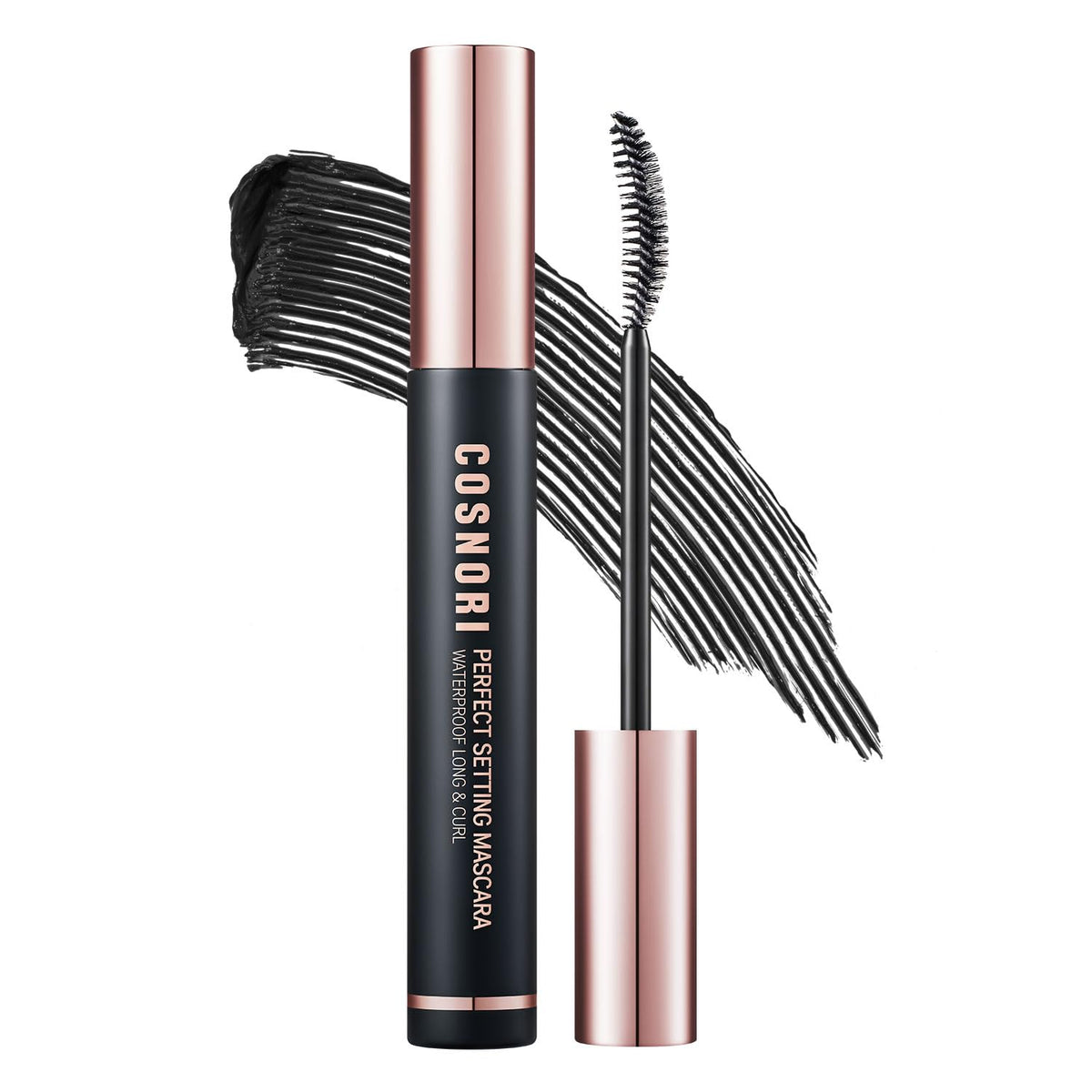 COSNORI front packaging showing compact mascara tube and product name for easy identification