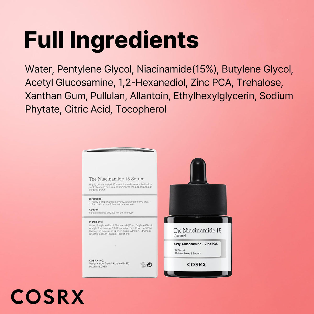 COSRX step-by-step application with dropper showing precise dosing and easy layering