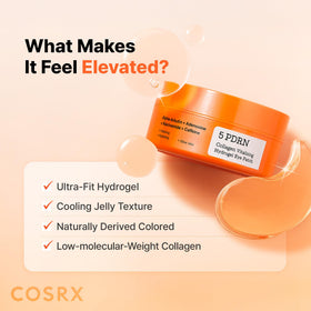 Subtle before and after with COSRX patches illustrating fresher under-eye appearance