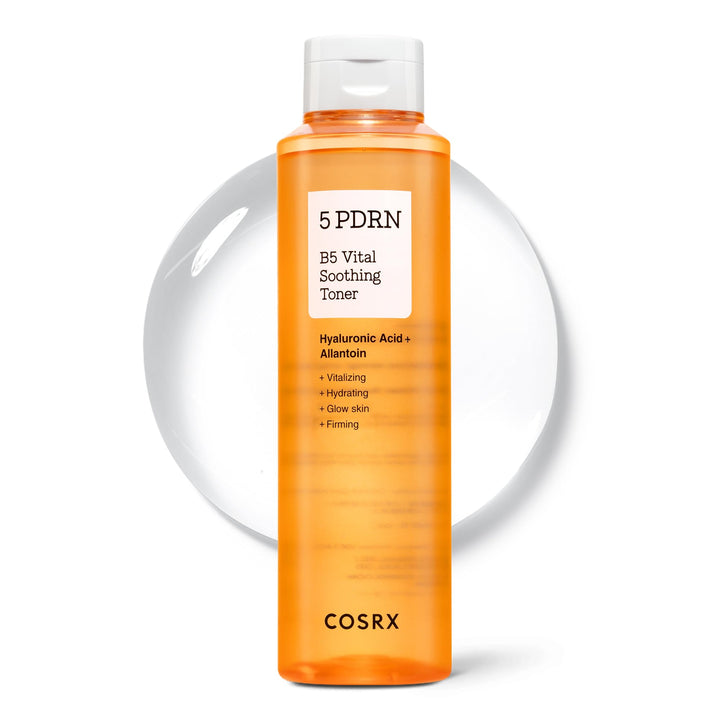 COSRX front bottle view showing minimalist label and calming toner