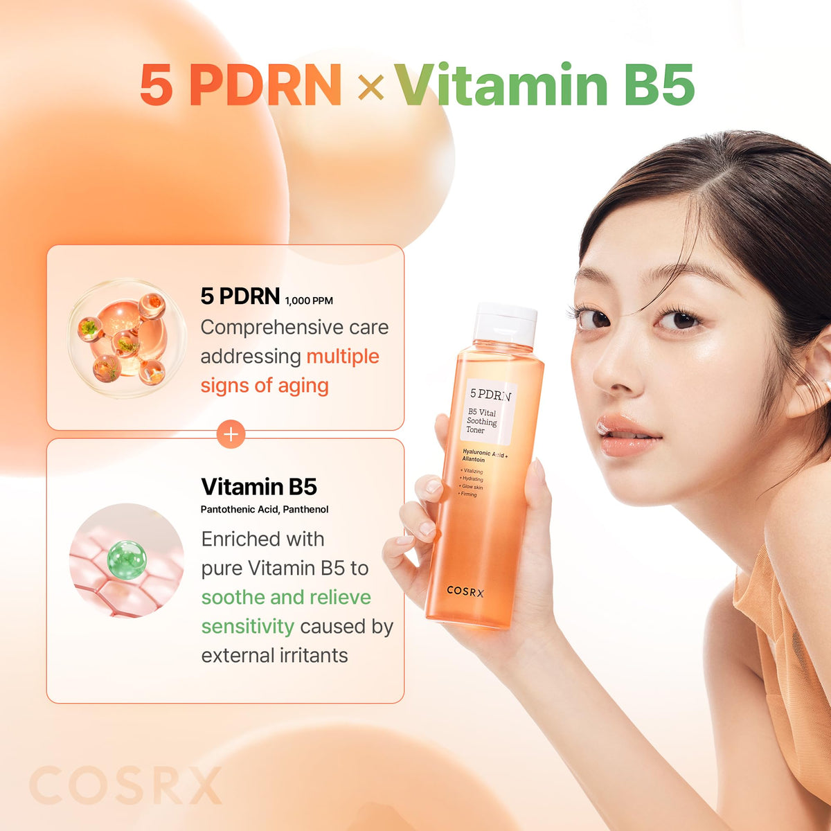 COSRX applied to hand demonstrating quick absorption benefit