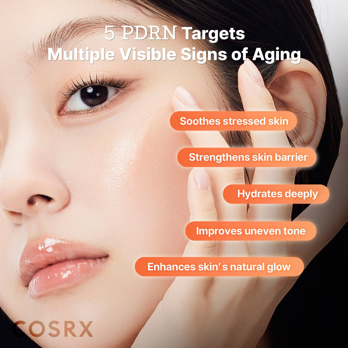 COSRX clear toner poured to show lightweight hydrating texture