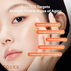 COSRX clear toner poured to show lightweight hydrating texture