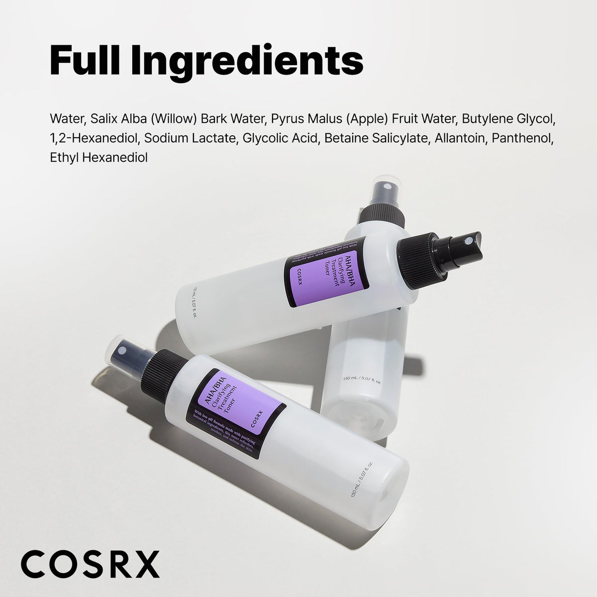 COSRX toner placed on bathroom counter within daily routine scene