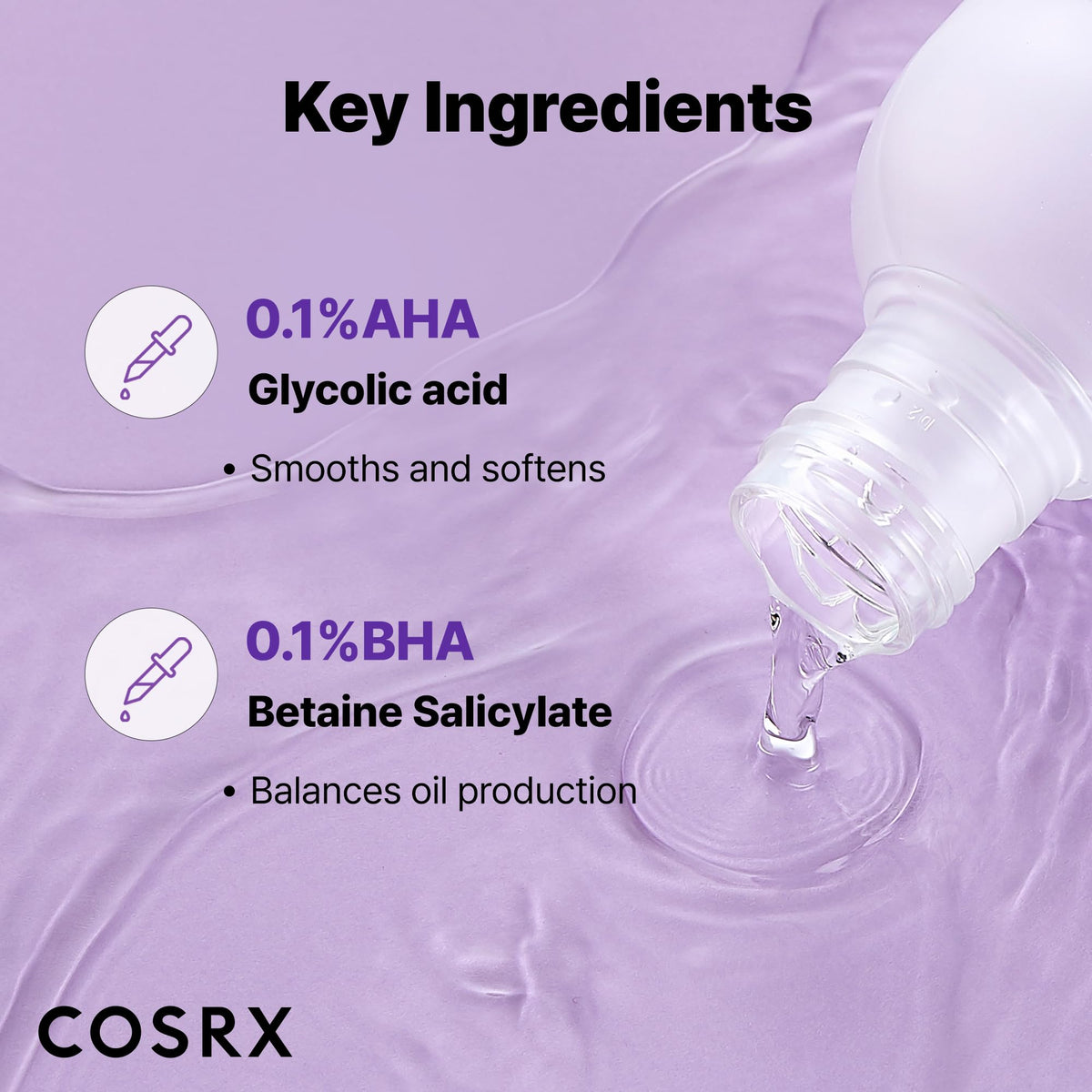 COSRX 150ml bottle beside common items to show true size