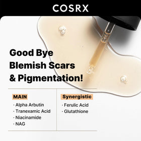 COSRX dropper close-up highlighting serum clarity and precise application benefit