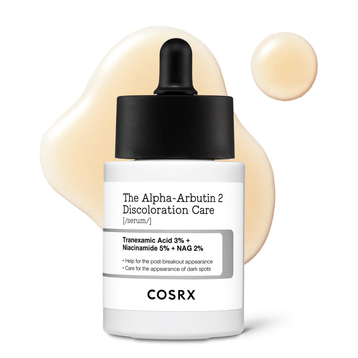 COSRX front label showing product name and size benefits for targeted brightening
