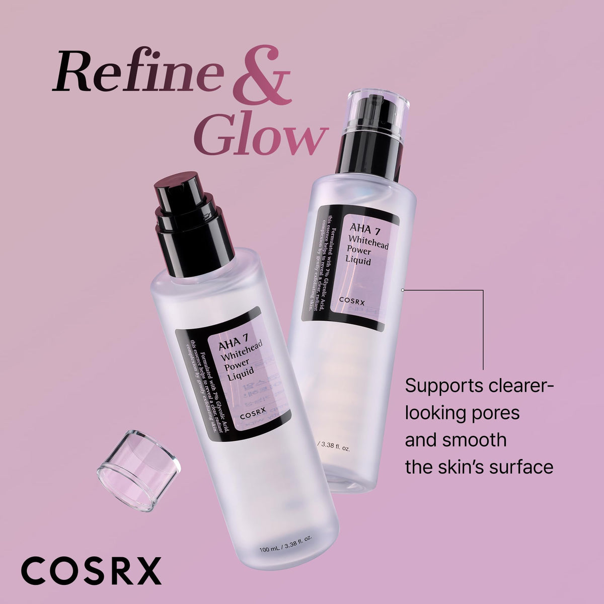 COSRX application on cotton pad for easy pore-clearing use
