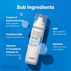 COSRX mist held in hand for size comparison and portable convenience