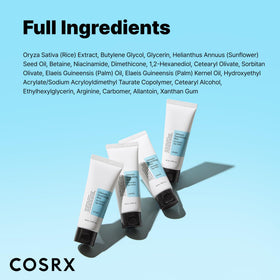 COSRX morning skin comparison showing brighter, hydrated complexion after use