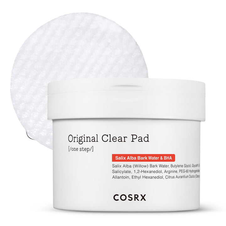 COSRX front packaging showing 70 BHA toner pads and benefits