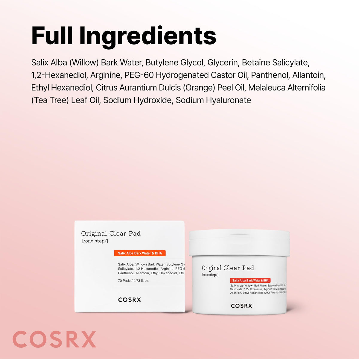 COSRX pads staged in bathroom to show everyday skincare routine benefit