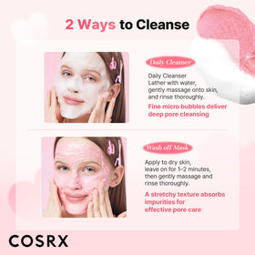 COSRX bottle staged on bathroom shelf for everyday routine