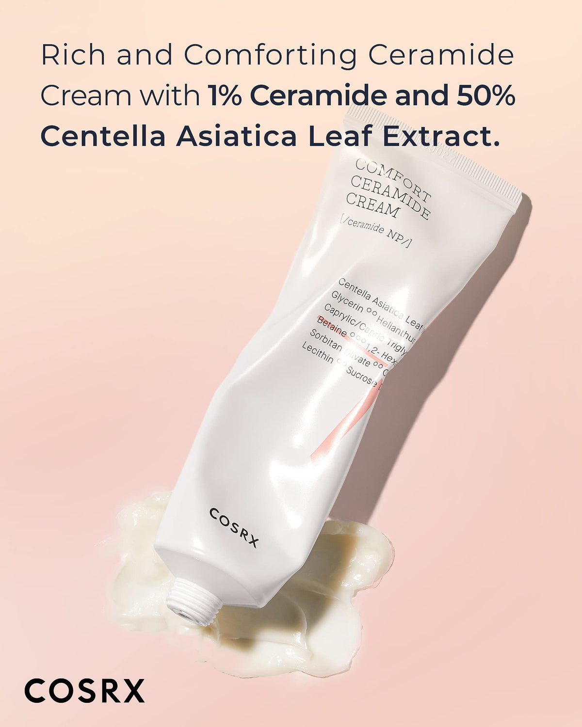 COSRX cream texture close-up highlighting smooth hydrating finish