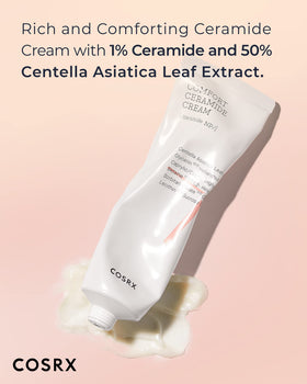 COSRX cream texture close-up highlighting smooth hydrating finish