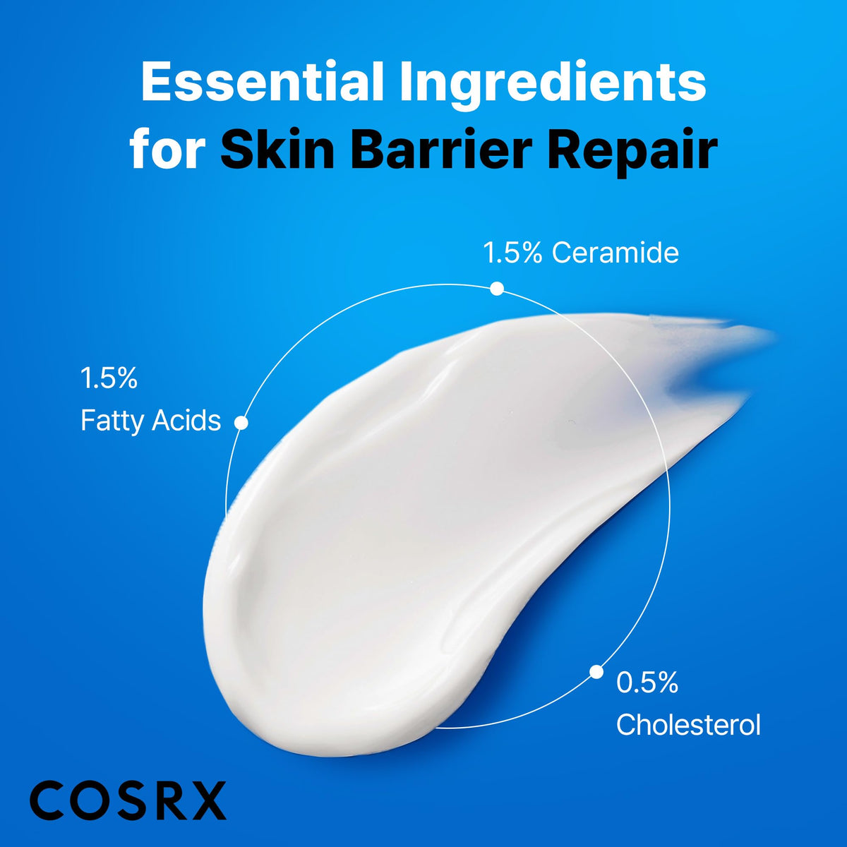 COSRX cream being scooped on hand showing lightweight application and hydration
