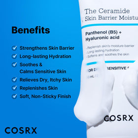 COSRX before and after skin comparison illustrating improved hydration comfort