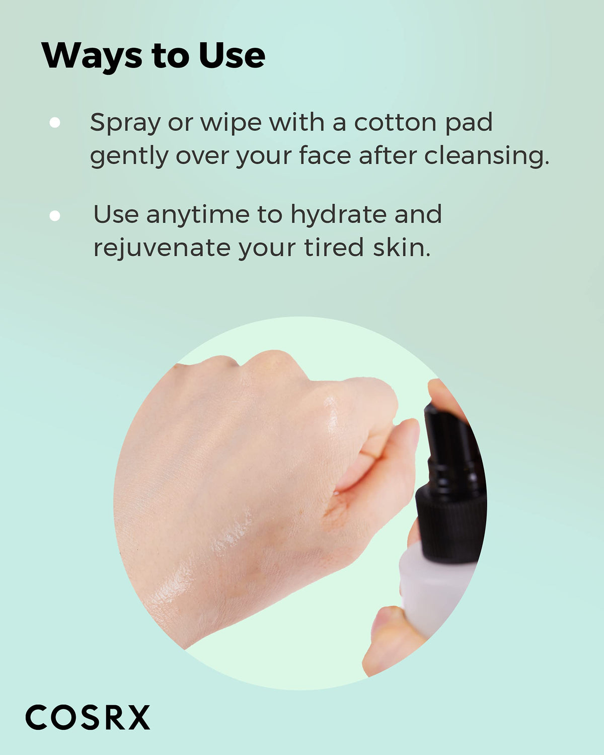 COSRX Centella visual with green leaf representing soothing and redness relief