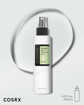 COSRX packaging detail showing spray cap and controlled application benefit