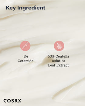 COSRX cream applied on hand demonstrating quick absorption