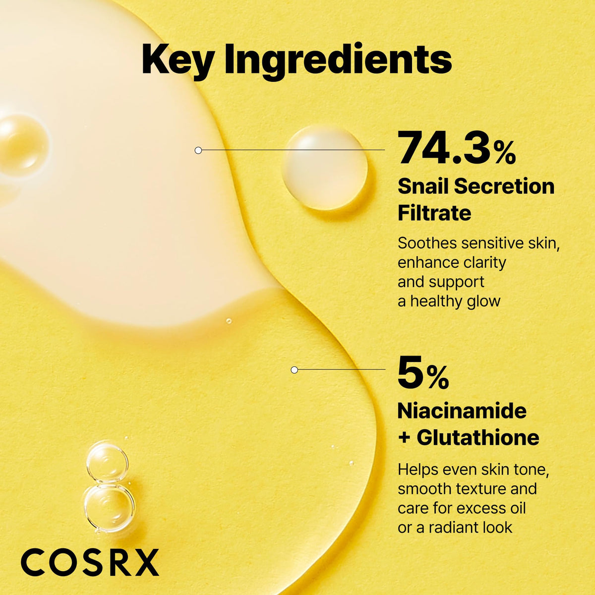 COSRX cream essence close-up showing emollient layer for smoother finish