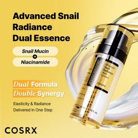 COSRX pump dispensing both textures highlighting easy two-part mixing benefit