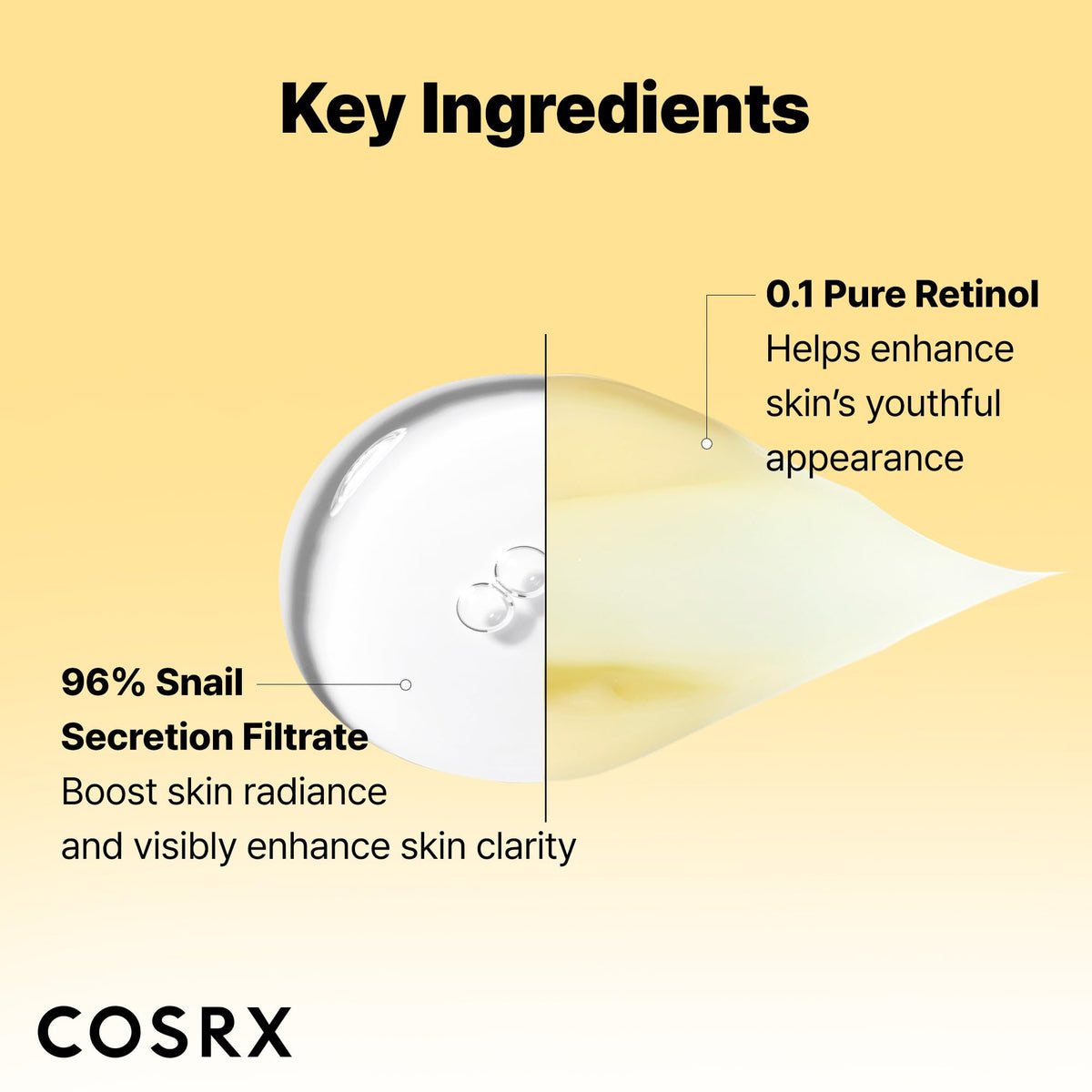 COSRX essence texture on hand demonstrating lightweight gel consistency and hydration benefit