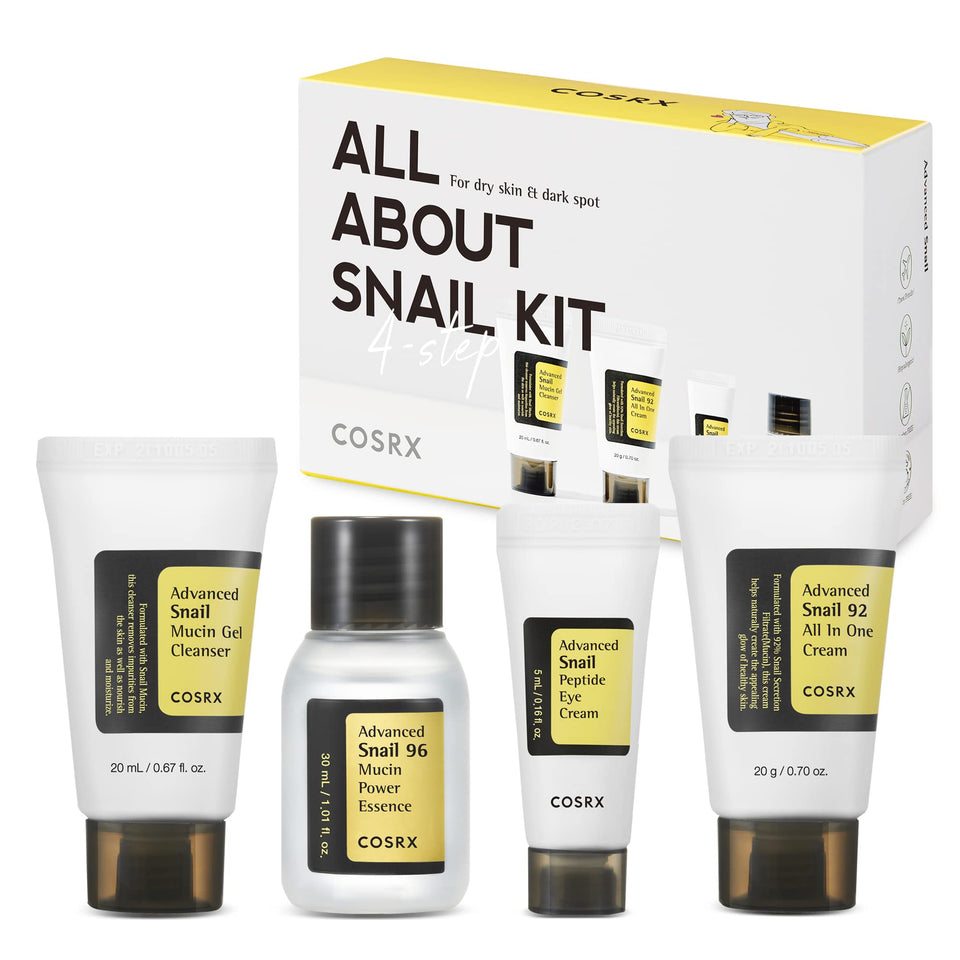 COSRX travel kit front packaging showing full four-step set and convenience