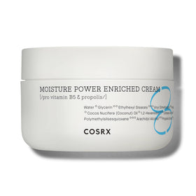 COSRX jar front view showing clean packaging and product name, clear hydration benefits