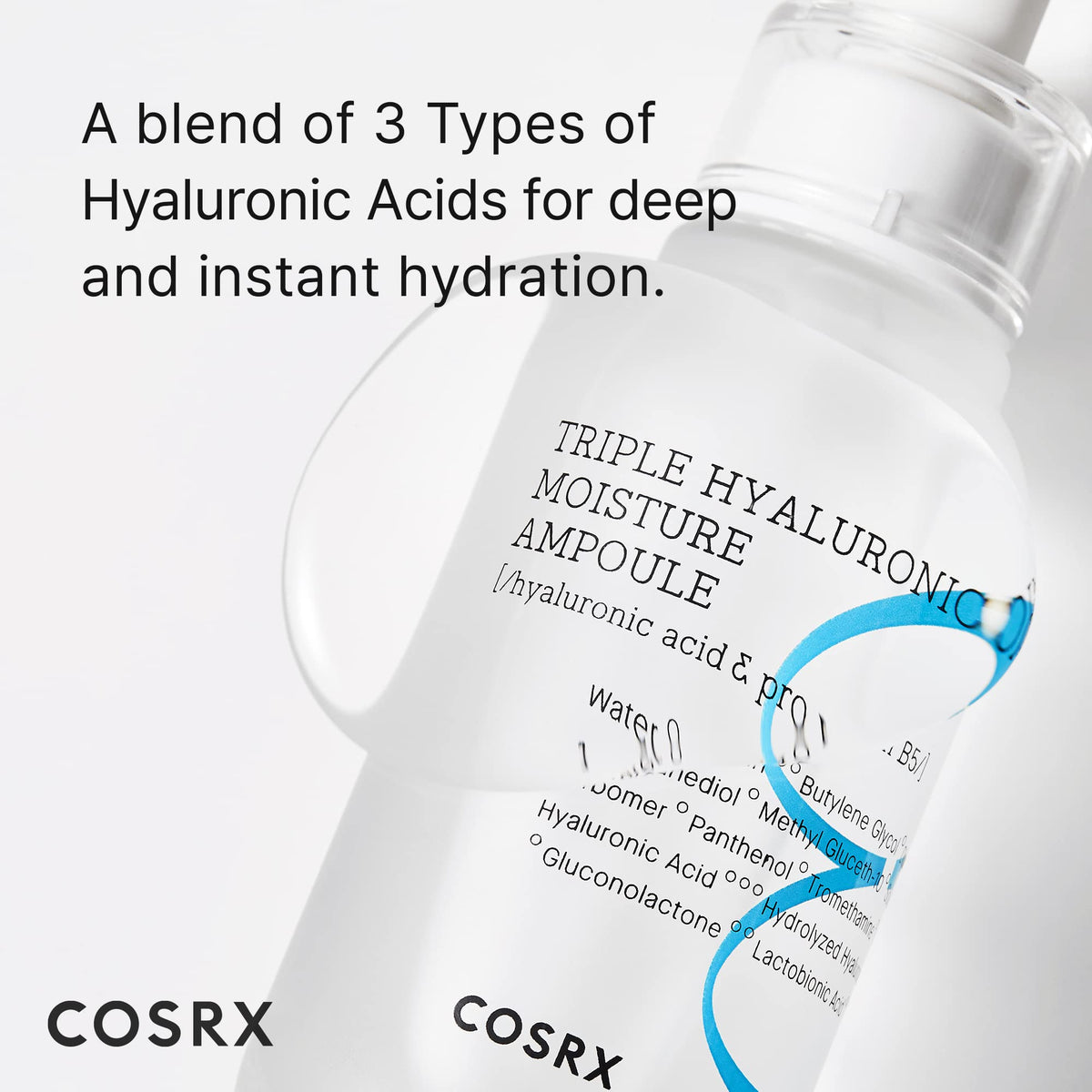COSRX dropper dispensing viscous hyaluronic serum for precise dosing