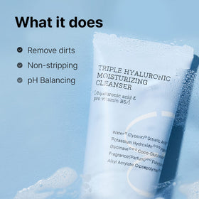 COSRX creamy foam texture close-up demonstrating gentle cushion