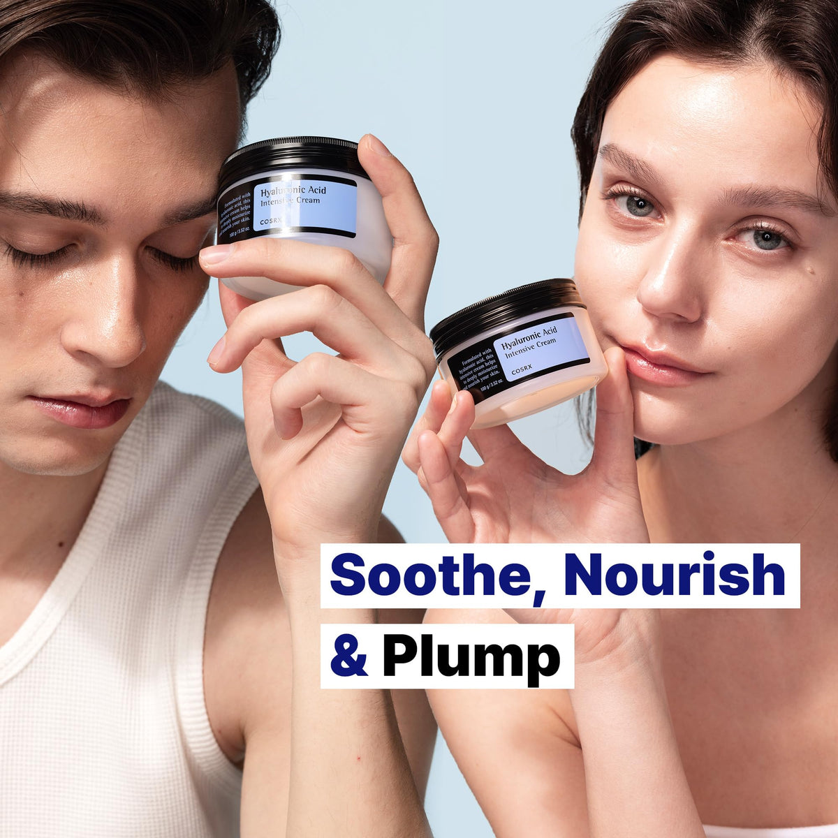 COSRX ingredient label closeup highlighting hyaluronic acid and clean formula