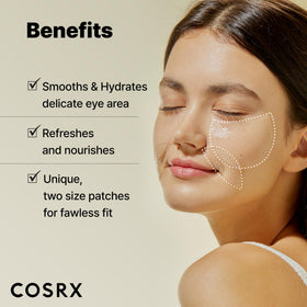 COSRX ingredient label highlighting snail filtrate and niacinamide benefits
