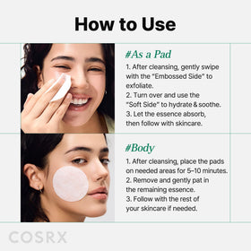 COSRX green tea and cica ingredients visual underlining antioxidant calm