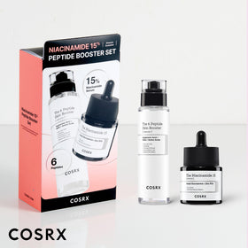 COSRX flatlay of ingredient list and product to emphasize active-focused formulation