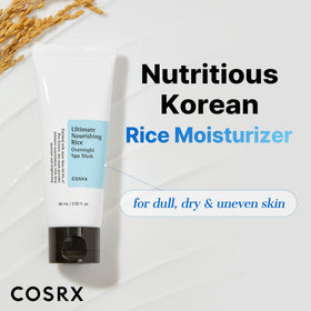 COSRX label close-up highlighting rice extract percentage and cruelty-free icons