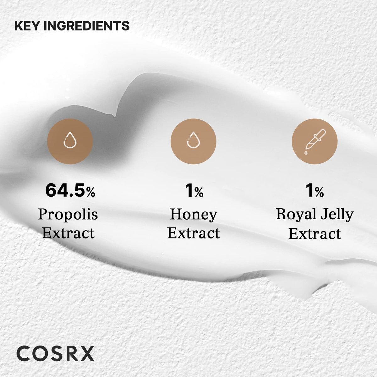 COSRX jar beside ruler showing 65ml size and practical scale