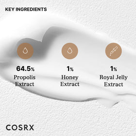 COSRX jar beside ruler showing 65ml size and practical scale