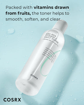 COSRX label closeup highlighting ingredients and clear ingredient transparency