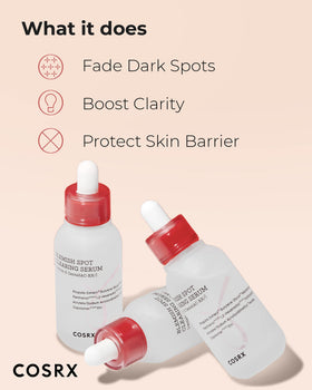 COSRX ingredient label detail highlighting CentellAC‑Rx Complex and niacinamide