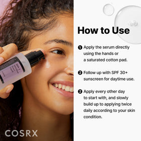 COSRX placed on bathroom shelf illustrating routine-friendly skincare