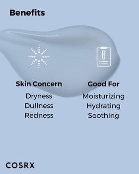 COSRX lotion on hand being spread for smooth, non-greasy hydration demonstration
