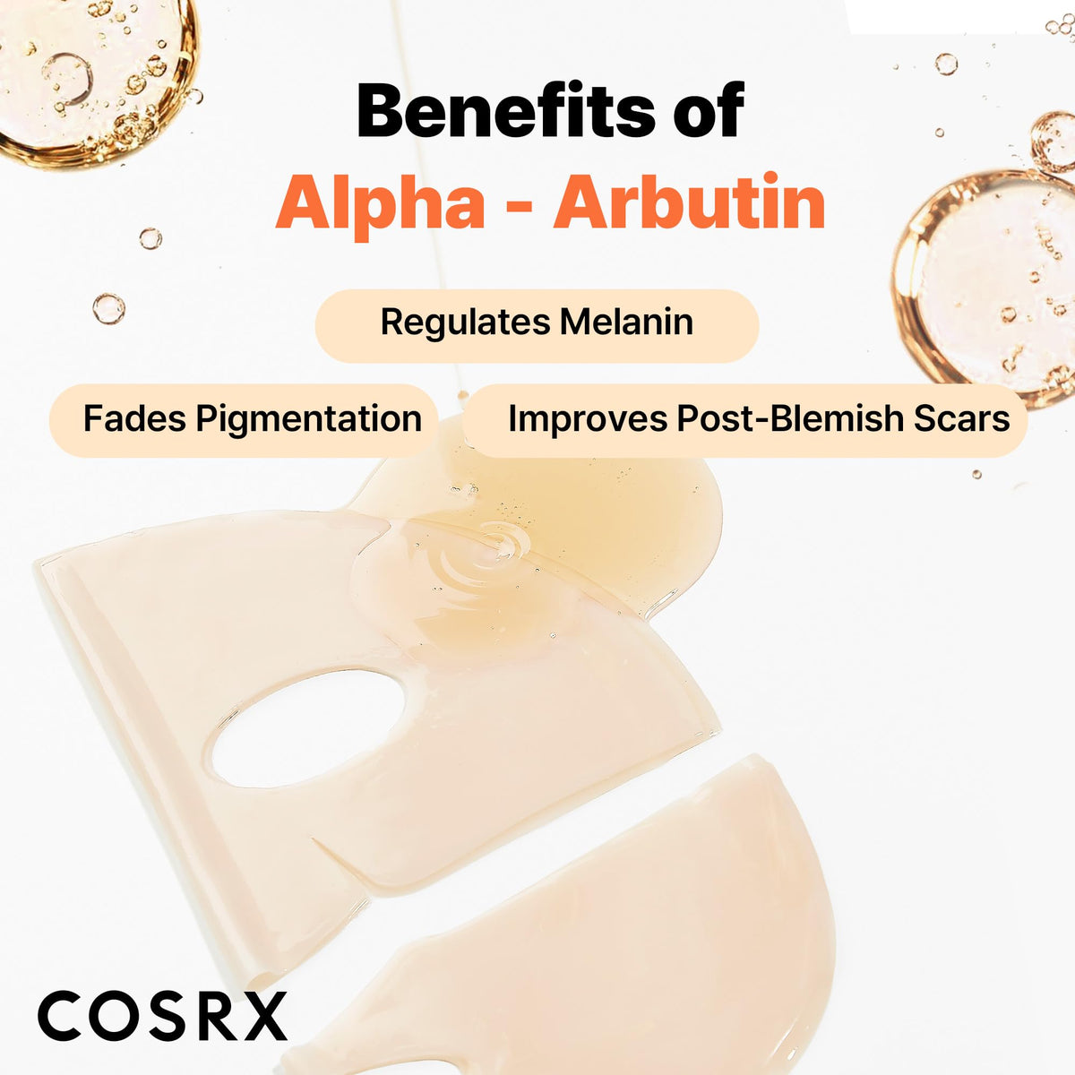 COSRX mask turned transparent highlighting active delivery