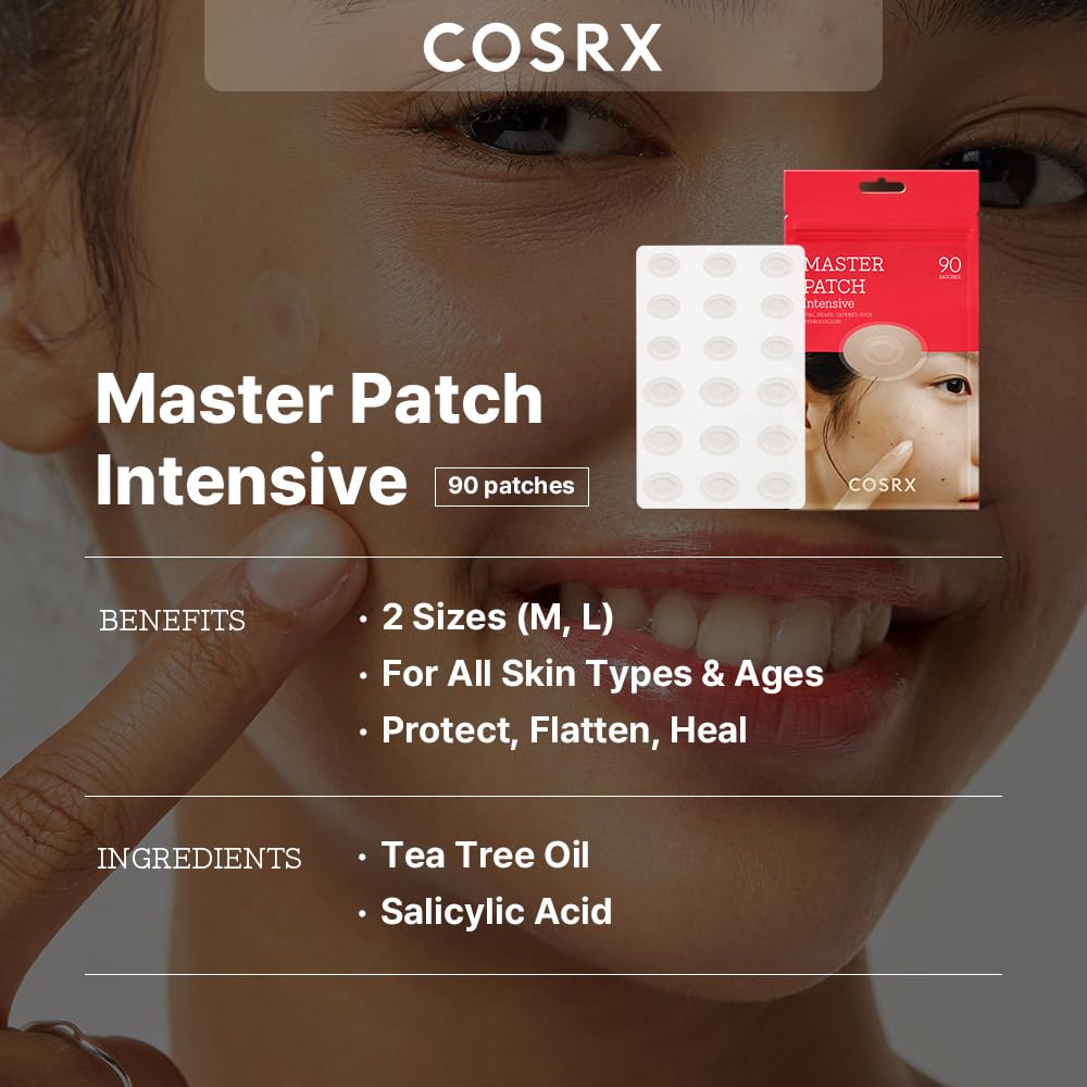 COSRX open sheet displaying multiple oval patches for easy selection